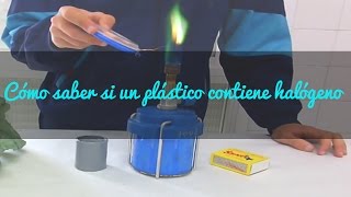 Experimento casero  Cómo saber si un plástico contiene halógeno [upl. by Inna]