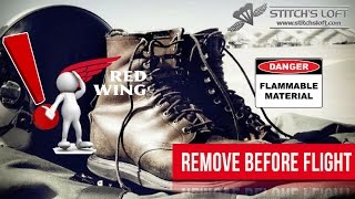 RED WING BOOTS NOT APPROVED FOR USNUSMC PILOT USE by Stitchs Loft [upl. by Delfine449]