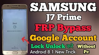 Samsung J7 Prime FRP Bypass  Without Pc  Android 810  Google Account Bypass  New Method 2023 [upl. by Ahsiat]