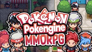 AWESOME POKEMON MMORPG  Let´s Play Pokengine Huge Pokemon MMORPG [upl. by Kcirdehs]