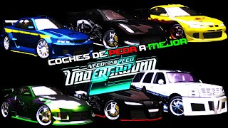 COCHES DE PEOR A MEJOR EN NFS UNDERGROUND 2 [upl. by Trudie566]