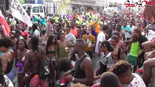 Trinidad Carnival Tuesday 2018  Clip 4 YUMA Mas Band on Ariapita Avenue [upl. by Casavant568]