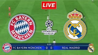 🔴LIVE  FC Bayern Munich vs Real Madrid CF  Semi Finals 1st Leg  UEFA Champions League Match [upl. by Ziegler]