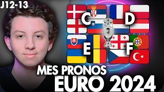 💫 Mes PRONOS Euro 2024 Groupe CDEF  France Portugal Belgique Angleterre Turquie [upl. by Arica840]