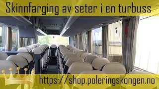 Reparasjon av skinnseter i en turbuss [upl. by Lananna]