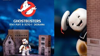 New Ghostbusters Stay puft figure amp Ecto 1 Diorama set revealed Jada Toys for Walmart Collector Con [upl. by Attenna]