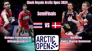 SEMIFINAL  Puavaranukrohkedren THA vs AstrupRasmussen DEN  Arctic Open Badminton 2024 [upl. by Lucia]