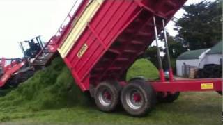 JohnDeere 6910 silage 2011 tippin offMike Casey [upl. by Leatri]