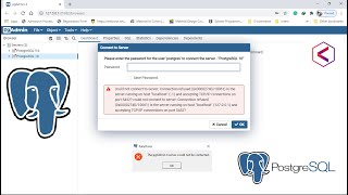 the pgadmin4 server could not be contacted postgresql  Fatal error  pgadmin gui [upl. by Eve]