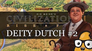 2 Dutch Deity Civ 6 Rise amp Fall Gameplay Lets Play the Netherlands [upl. by Jorge]