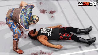 WWE 2K24  DEVIL VS JACOB FATU  NO HOLD BARRED MATCH GAMEPLAY [upl. by Reema]