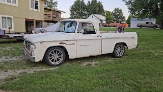 1964 Dodge D100  Lowering The Rear [upl. by Akyssej]