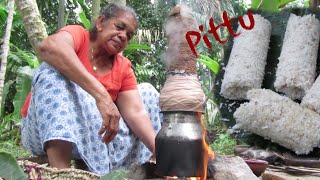 Sri lankan soft coconut pittu  pittu recipes  pol pittu   Rustic Mirror [upl. by Lilak799]