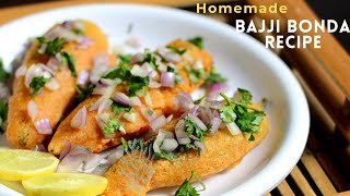 Homemade bajji  bonda recipe  spicy bajji bonda  crispy  Homemade [upl. by Kenwood]