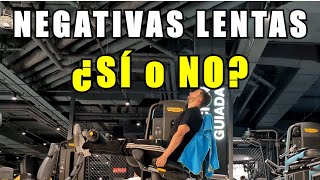 ¿NEGATIVAS LENTA PARA FUERZA O HIPERTROFIA Entrenamiento 42 [upl. by Saree]