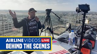 AIRLINE VIDEOS is going live Behind the Scenes at LAX [upl. by Fara]