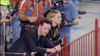 Natalie Portman and Michael Fassbender at TexasBaylor [upl. by Nesnaj]