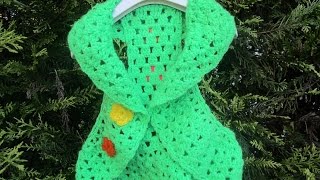 croche bolero infantil verde com flores parte 1 crochet bolero ganchillo bolero [upl. by Divadnhoj]