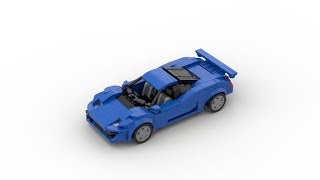 How to build a Lego speed champions size Jaguar XJR15 by NV Carmocs [upl. by Cornelle]