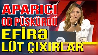 Aparıcı od püskürdü  Efirə LÜT ÇIXIRLAR  Media Turk TV [upl. by Sineray787]