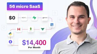 Build 56 micro SaaS Earn 14400m with SIMPLE Tech Stack [upl. by Simons]