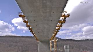 Baustelle Filstalbrücke Neubaustrecke Stuttgart  Ulm [upl. by Yentuoc]