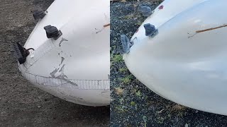 DIY Velomobile Crash Repair Fiberglass Fixes amp Surface Restoration [upl. by Patterson]