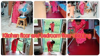 bengalivlog my kitchen floor and bedroom floor cleaning vlog🔥 cleaning vlog [upl. by Enyleuqcaj]