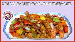 Como cocinar pollo salteado estilo Chino [upl. by Chatterjee282]