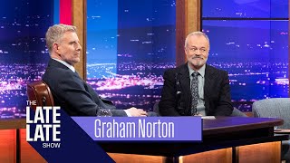 Graham Norton His new show Eurovision amp turning 60  The Late Late Show [upl. by Hamachi]