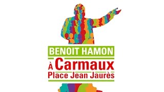 Benoît Hamon à Carmaux Place Jean Jaurès [upl. by Nailimixam]