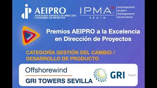 Offshorewind  DRI Towers  Premio AEIPRO 2024 Categoría Gestión del CambioDesarrollo de Producto [upl. by Pawsner406]