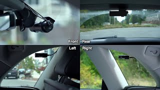 4 Channel Dashcam Setup 360 Degree Recording [upl. by Bron]