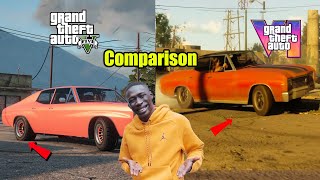 GTA VI VS GTA V Real Graphics Comparison  2K [upl. by Gonsalve]