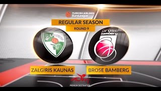 Highlights Zalgiris KaunasBrose Bamberg [upl. by Nassi612]