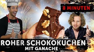 BACKEN ROHER SCHOKOKUCHEN MIT GANACHE [upl. by Yelsgnik]