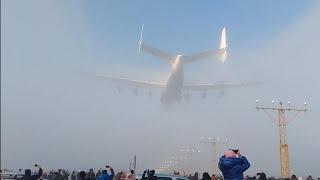 Amazing landing An225 in Rzeszow EPRZ 09012022 [upl. by Orelia]