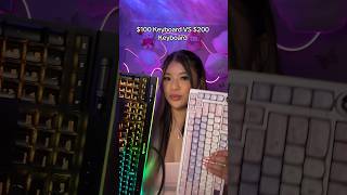 100 Keyboard VS 200 Keyboard ⌨️ asmr shorts [upl. by Ecinue]