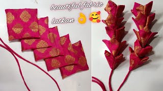 Beautiful fabric latkan  बनाने का आसान तरीका देखें fabric latkan design fabric latkan making [upl. by Salina595]