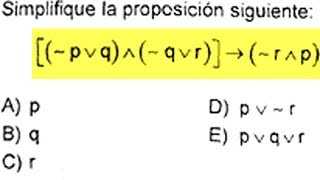 EXAMEN DE ADMISIÓN UNI 2019 I SOLUCIONARIO UNIVERSIDAD DE INGENIERÍA LÓGICA PROPOSICIONAL SIMPLIFICA [upl. by Etram]