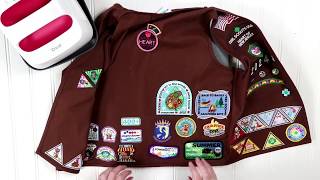 Applying Girl Scout Badges with CRICUT Easy Press 2 [upl. by Ecneralc]