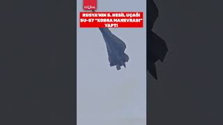 Rusyanın 5 nesil savaş uçağı SU 57 Kobra Manevrası yaptı shots keşfet rusya [upl. by Claiborn696]