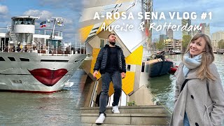 A Rosa Sena Vlog 1 Mit Europas größtem Flusskreuzfahrtschiff nach Holland [upl. by Gabe309]