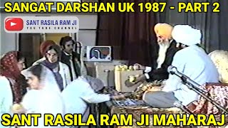 SANT RASILA RAM JI MAHARAJ  SANGAT DARSHAN UK 1987 PART 2 [upl. by Niccolo769]