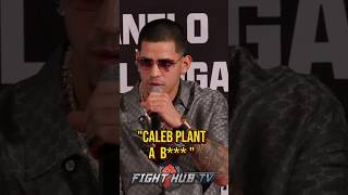 INTENSE Edgar Berlanga amp Caleb Plant go at it Canelo steps in [upl. by Anatlus]