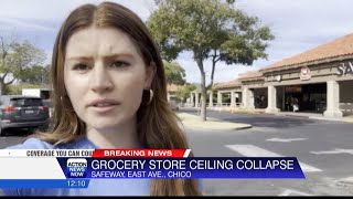 Chico Safeway on East Avenue is closed after ceiling caves in [upl. by Sher]