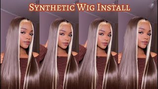 Synthetic Wig Install Ft SHEIN  Detailed Tutorial [upl. by Akiria]