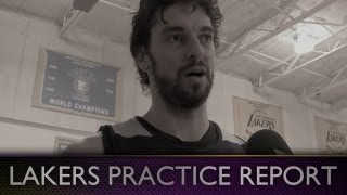 Lakers Practice Pau Gasol Talks About First Visit To Kobes House amp Future With The Lakers [upl. by Okire]