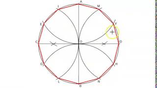 Dodecagono data la circonferenza [upl. by Pozzy]