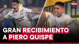 Universitario Piero Quispe fue ovacionado por familiares y vecinos tras ganar el Torneo Clausura [upl. by Aerbua2]